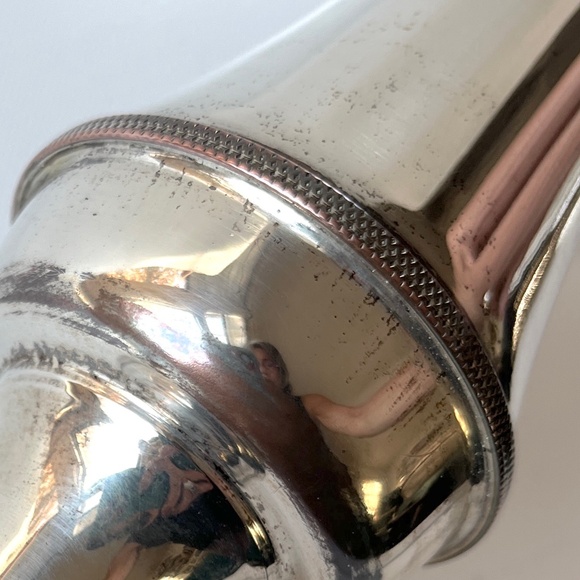 Silverplate Hollowware Candlestick Candle Holders Pair by English Silver MFG Co. - Picture 7 of 14